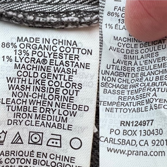 Prana Aubrey Denim Skirt Charcoal Gray Cotton Mini Length Skirt Size 0 Stretch - Picture 6 of 13